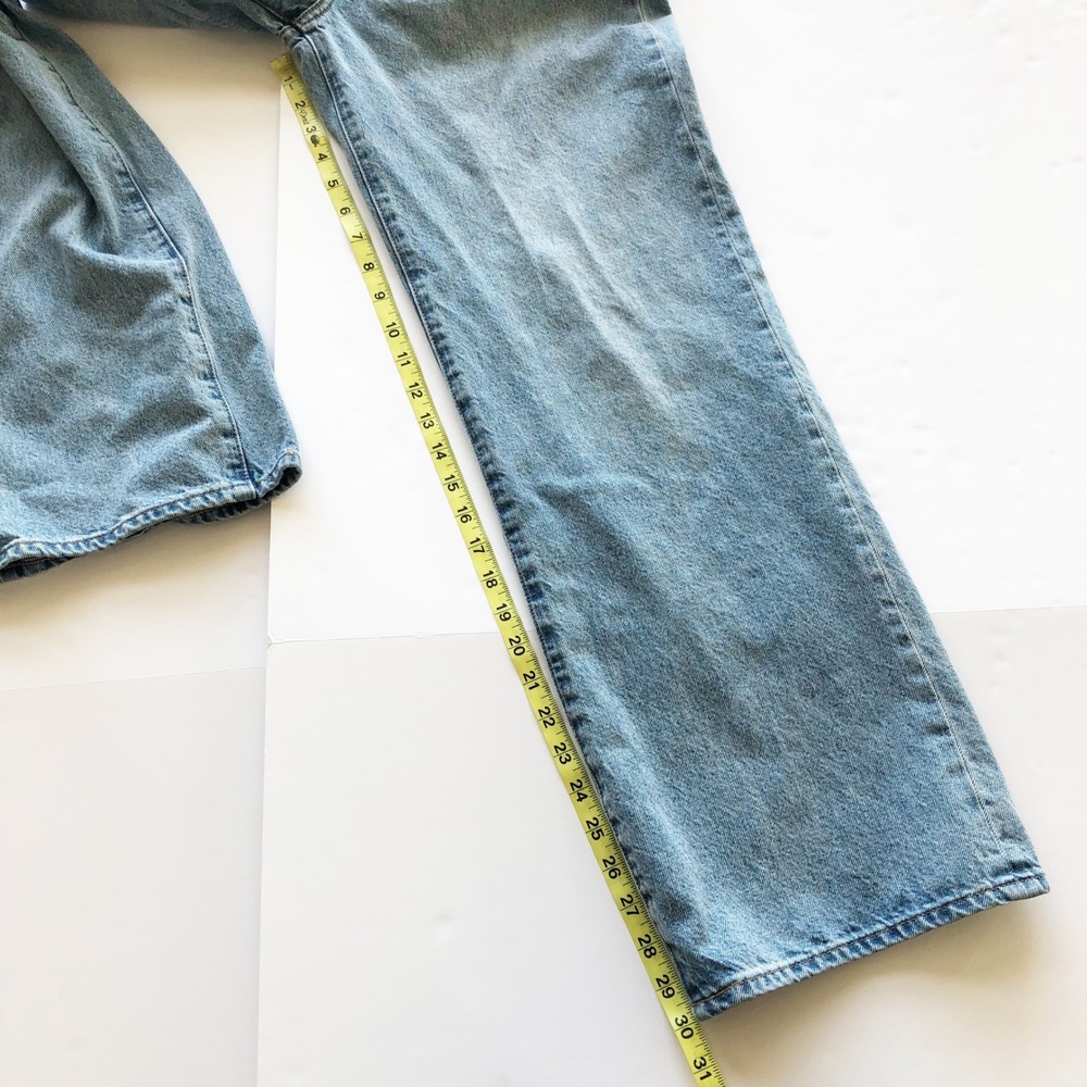 Aritzia Denim Forum Jeans Womens 28 Farrah Hi-Rise Wide Leg Jeans Light Blue - Picture 11 of 11